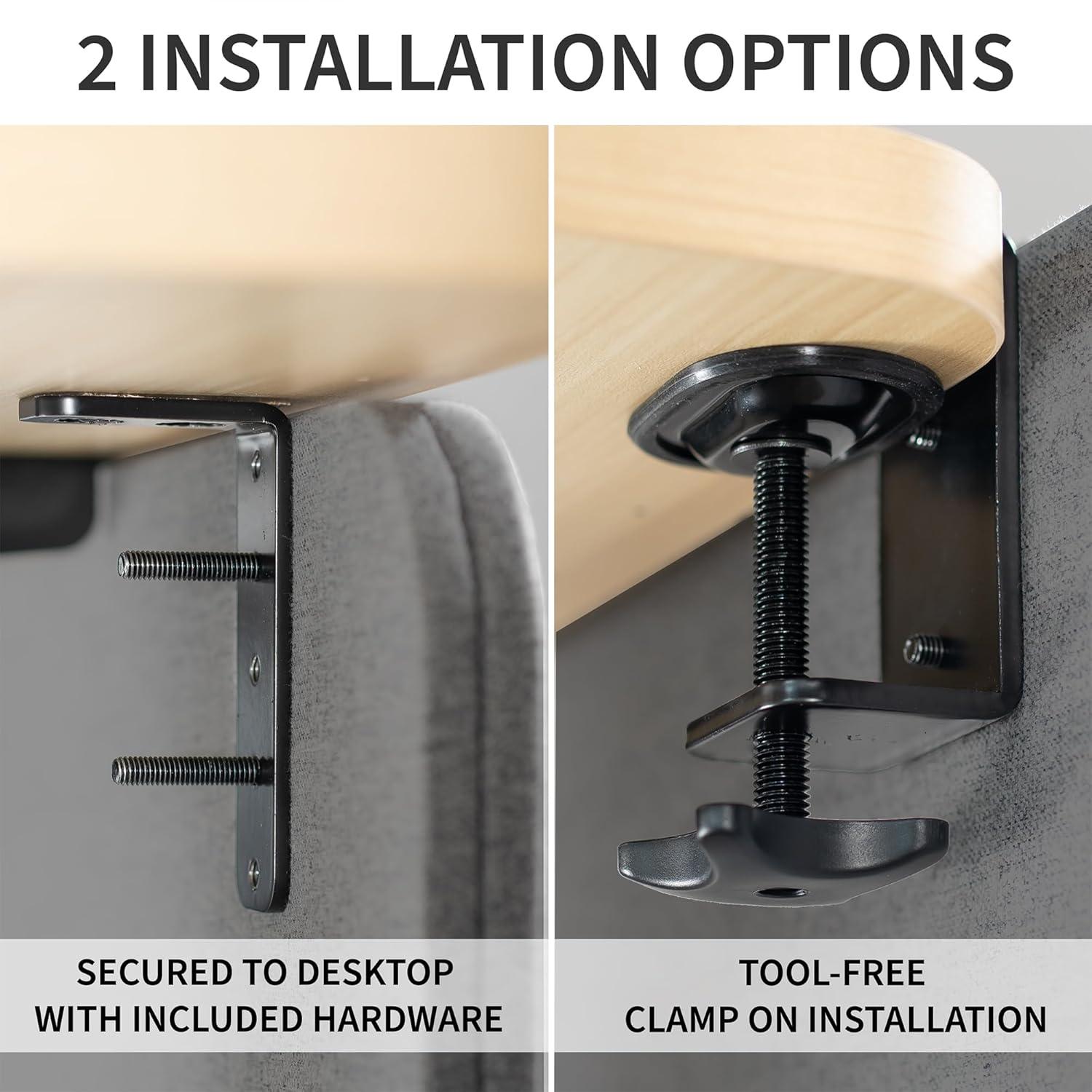 Vivo VIVO Clamp-on 24" x 24" Desktop Privacy Panel (PP-1-V024G Series)
