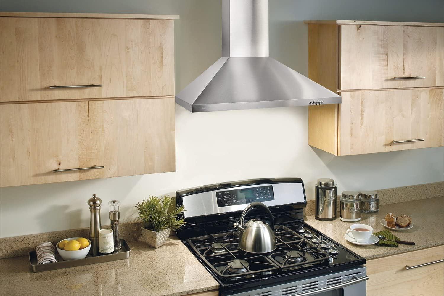 Broan NuTone 36 Stainless Steel 380 CFM Convertible Wall Range Hood with Mesh Filter