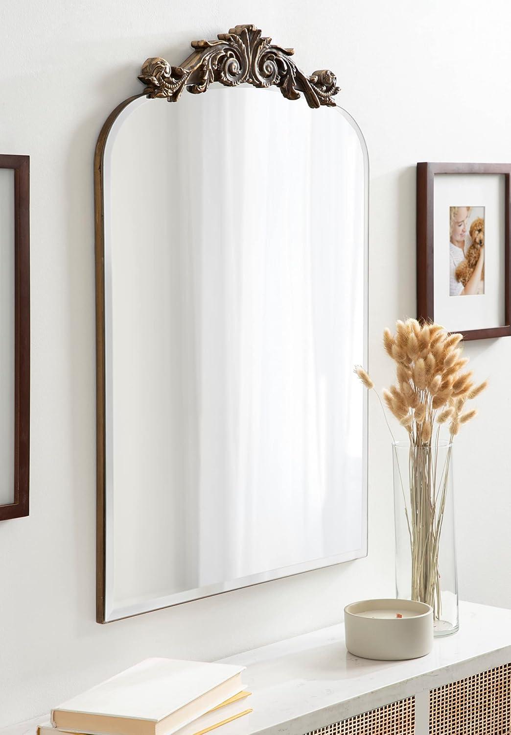 Kate and Laurel Arendahl Beveled Frameless Arch Mirror