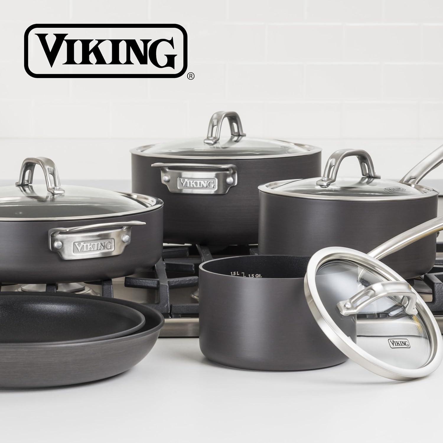 Viking Hard-Anodized Non-Stick 10-Piece Cookware Set