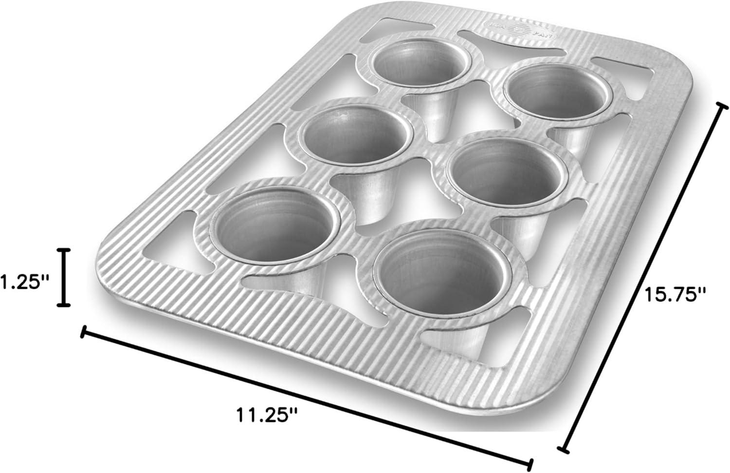 Nonstick Aluminized Steel 6-Well Popover Pan