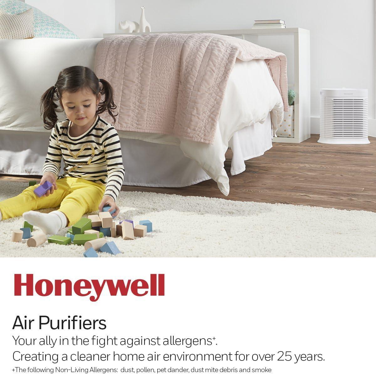 Honeywell Air Purifier, HPA104, 155 sq ft, HEPA Filter, Allergen, Smoke, Pollen, Dust Reducer