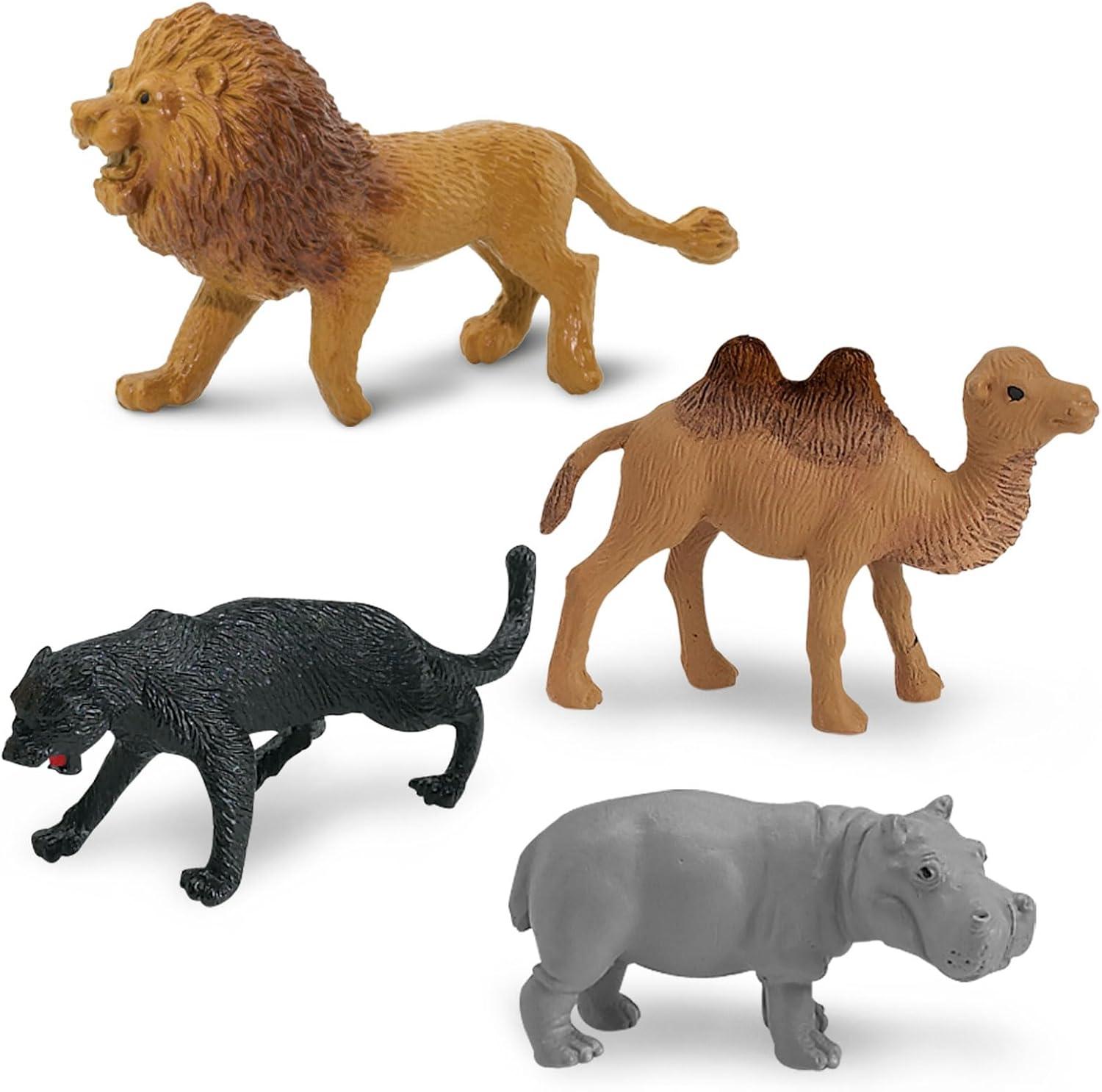 Safari Ltd. Wild Bulk Bag - 48 Jungle & Savanna Animal Figurines - Toy Set for Boys, Girls & Kids Ages 3+