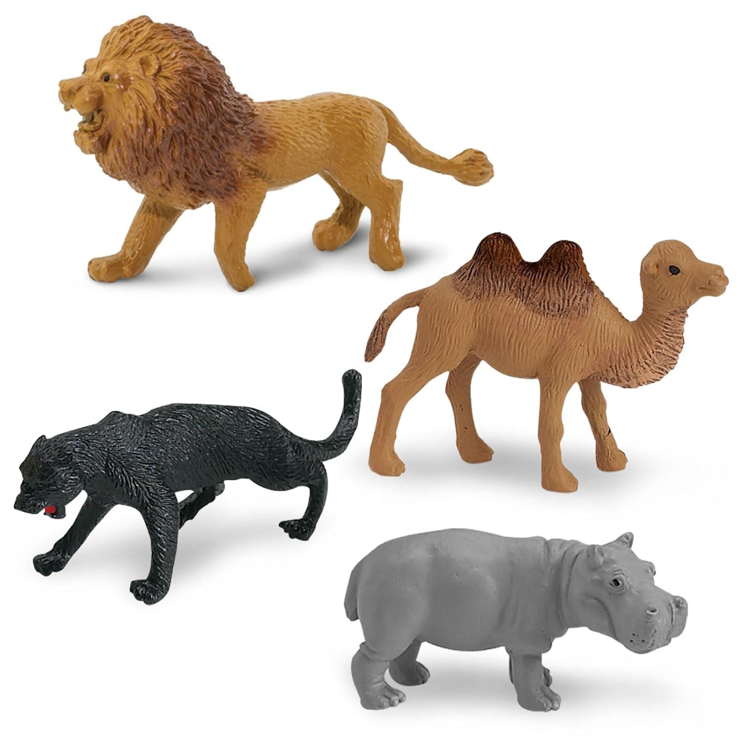 Safari Ltd. Wild Bulk Bag - 48 Jungle & Savanna Animal Figurines - Toy Set for Boys, Girls & Kids Ages 3+