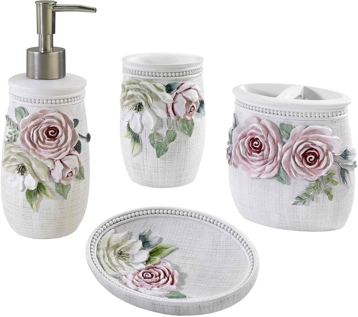 Avanti Linens Spring Garden 4-Piece Bath Accessory Set