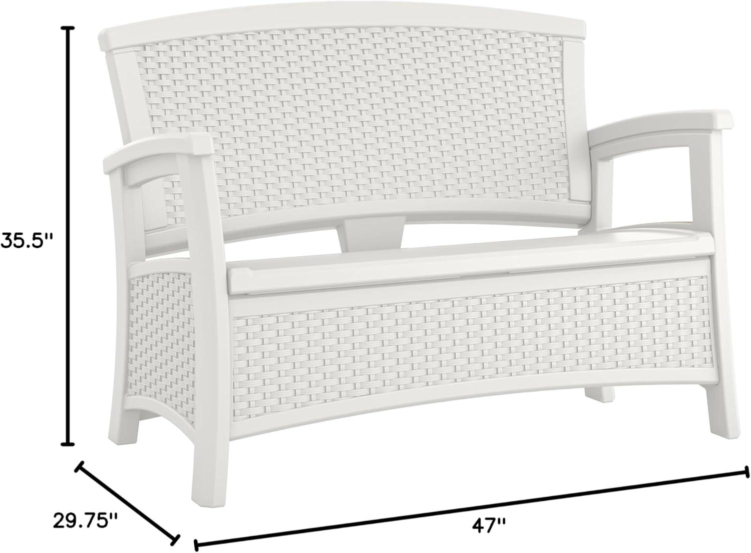 Suncast Elements 47'' Resin Outdoor Loveseat