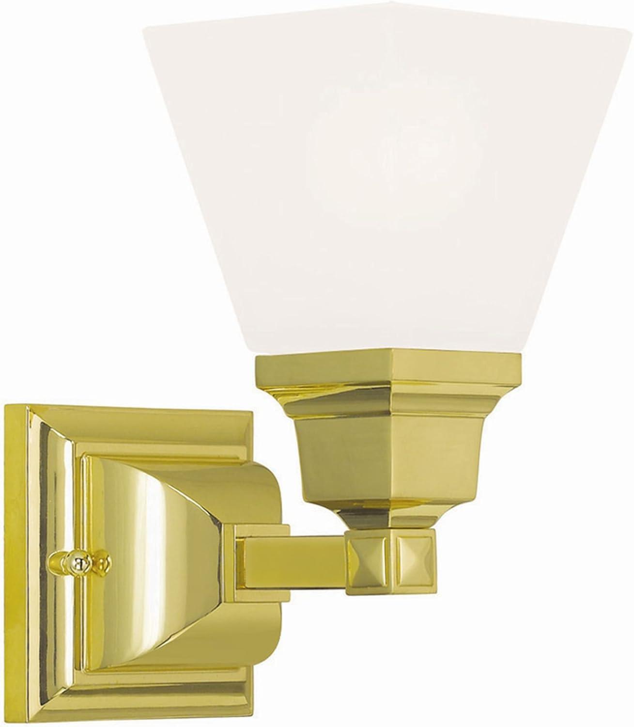 Livex Lighting Mission 1 - Light Vanity in  Polished Brass