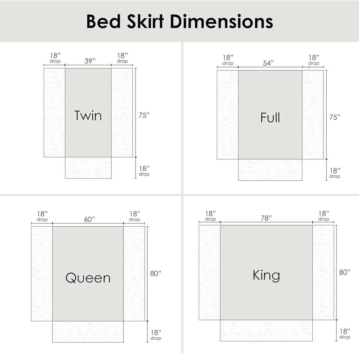 Greenland Home Fashions Tailored Bed Skirt