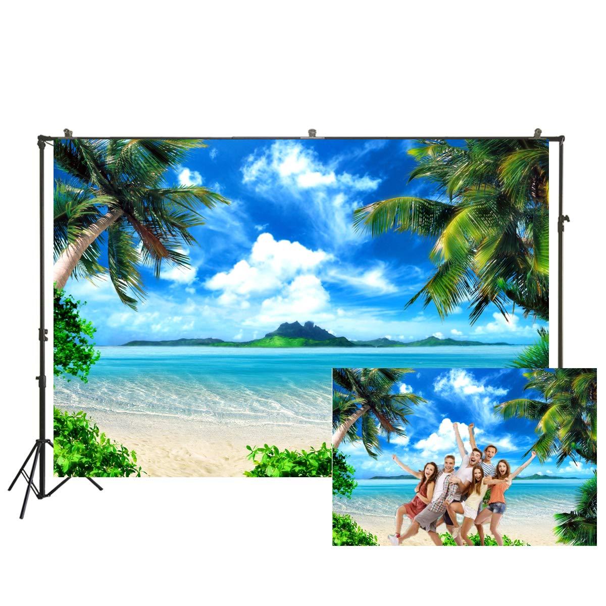 Summer Beach Photography Backdrops Ocean Tropical Photo Booth Wedding Party Decoration Background Studio Props Vinyl 7x5ft XT-6594