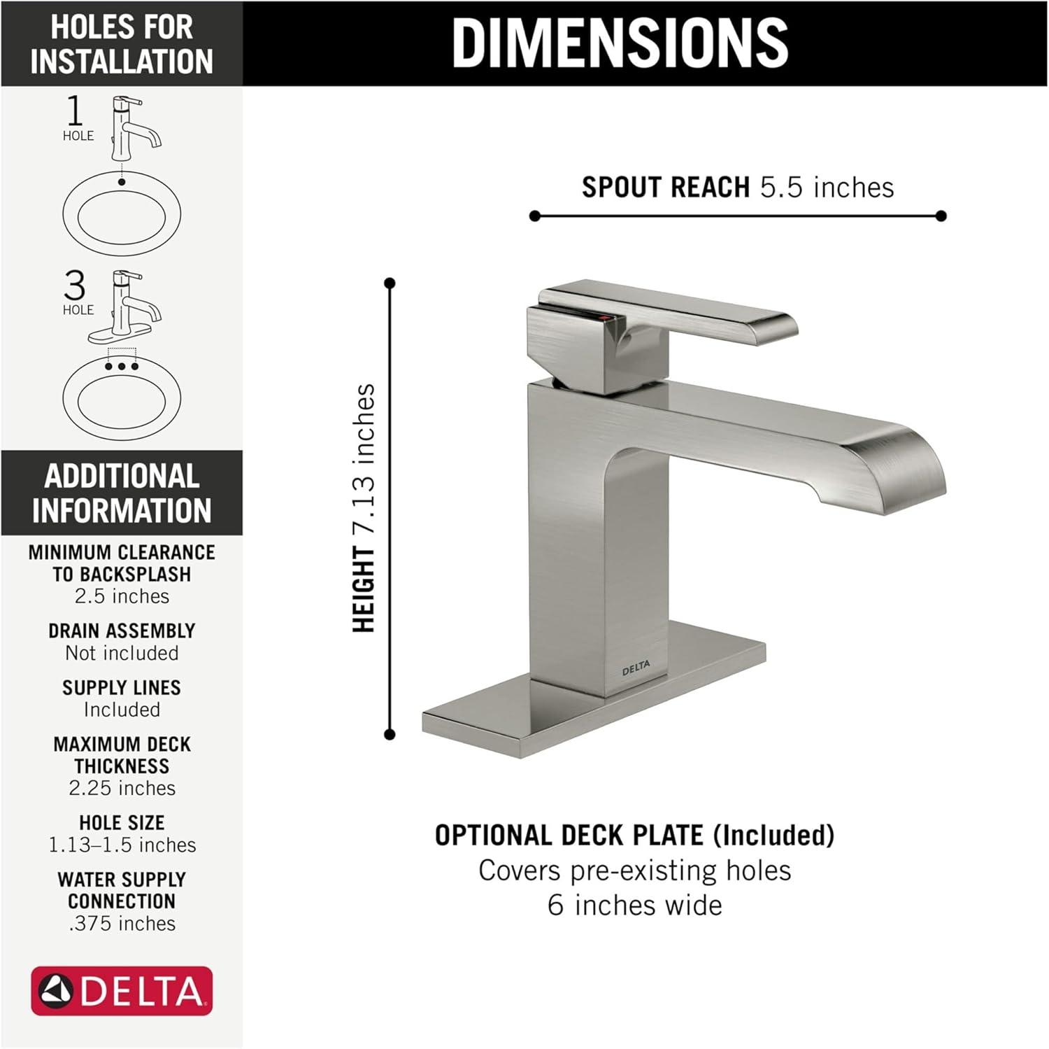 Ara Single Hole Bathroom Faucet