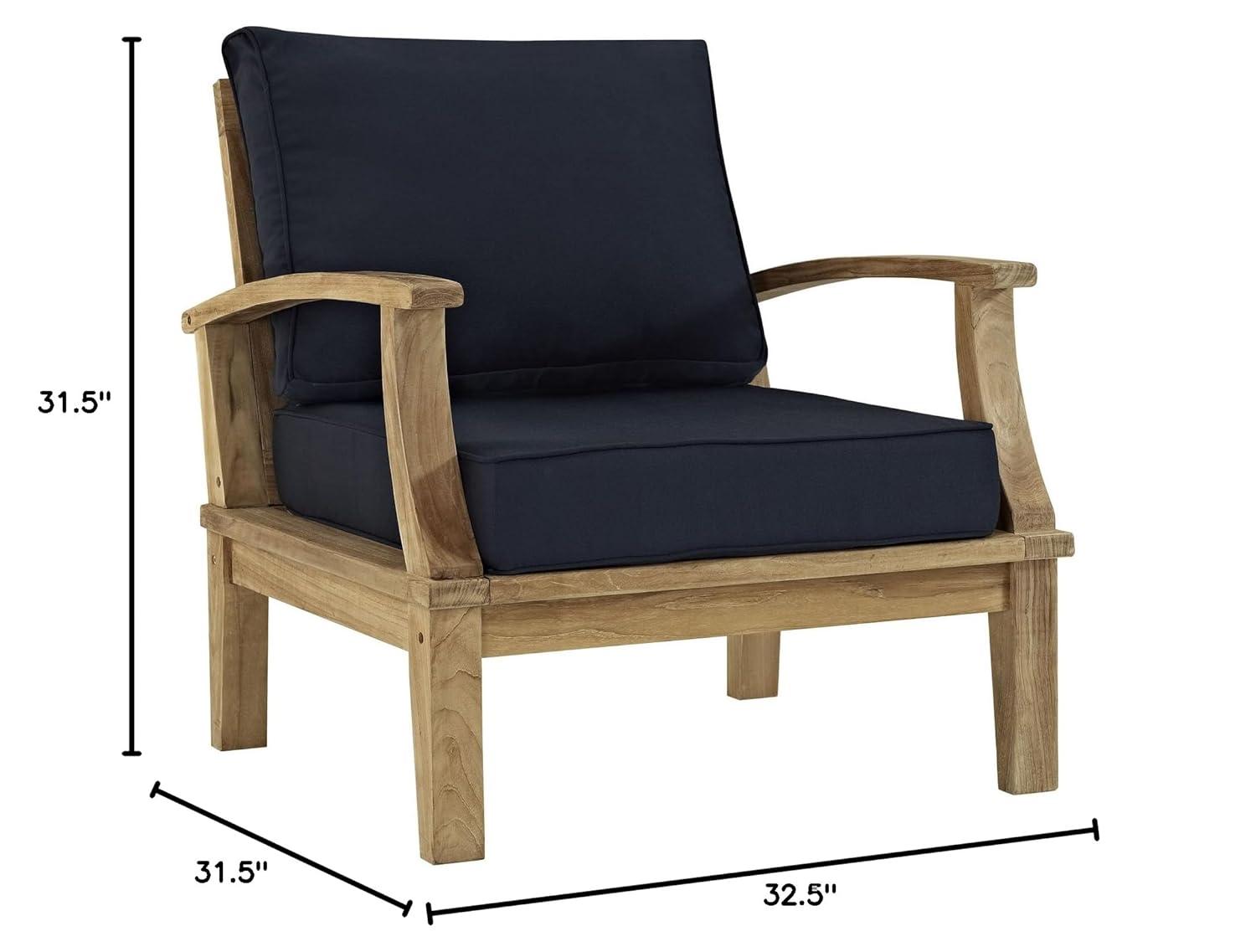 Modway Modway Marina Outdoor Patio Teak Armchair