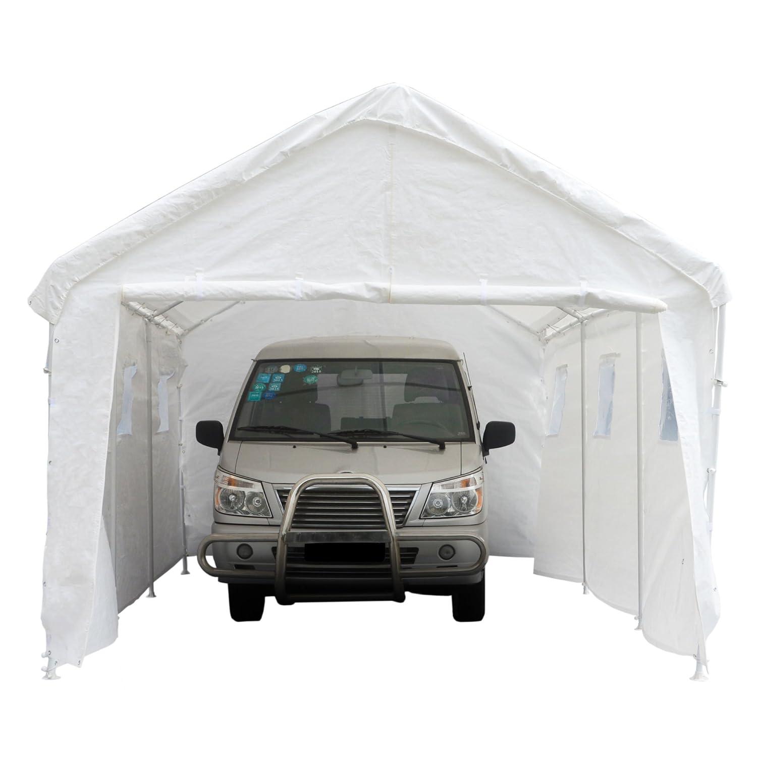 King Canopy Hercules 10ft 8in x 20ft Steel Frame Enclosed Canopy Garage