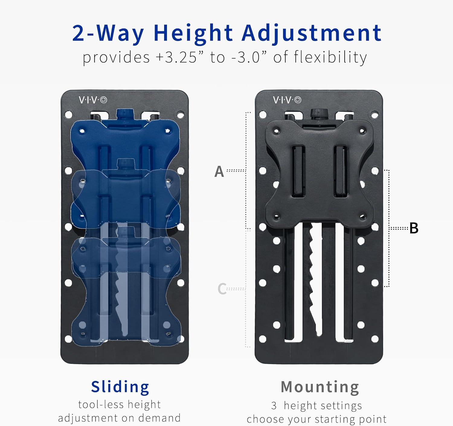 Vivo Black Height Adjustable VESA Adapter