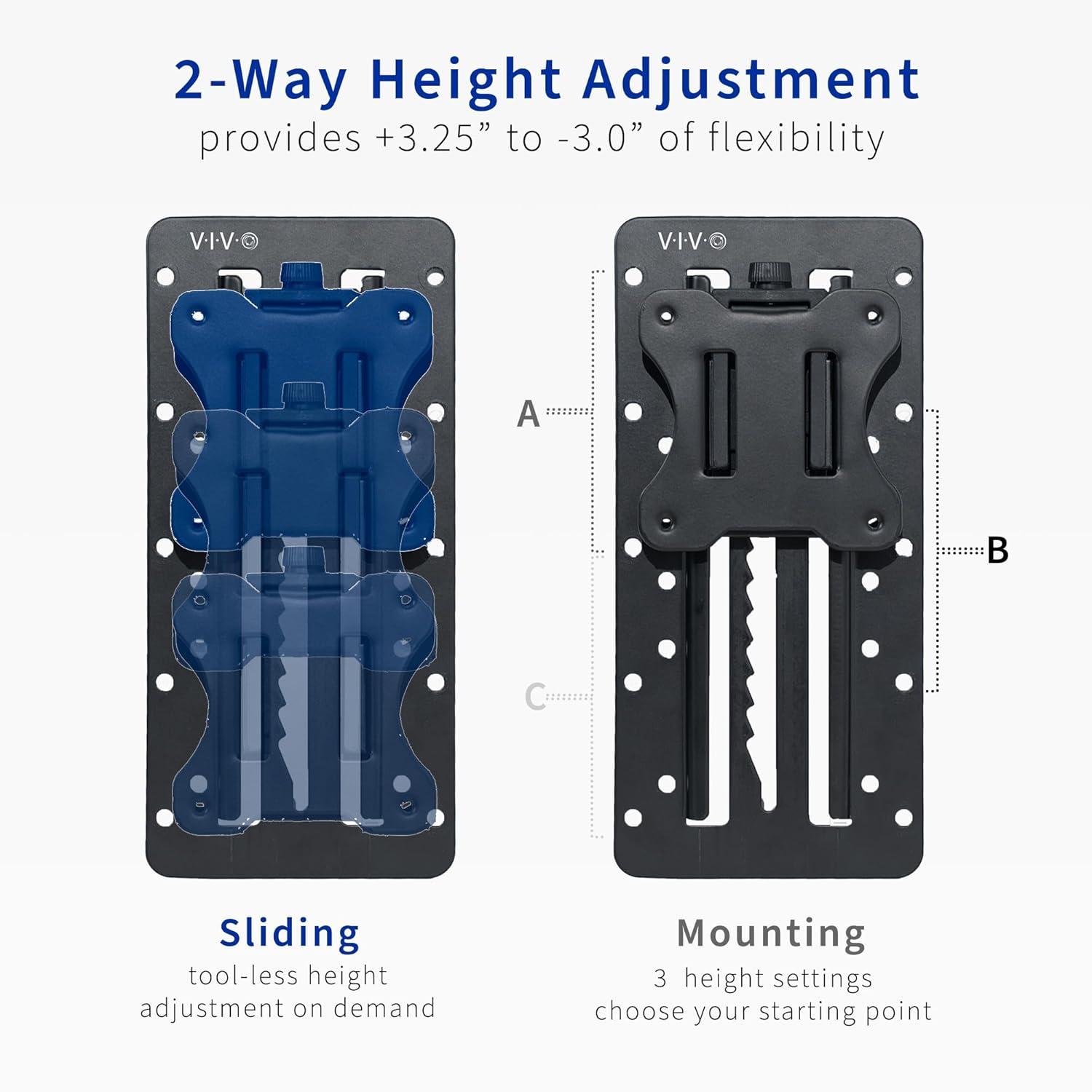 Vivo Black Height Adjustable VESA Adapter