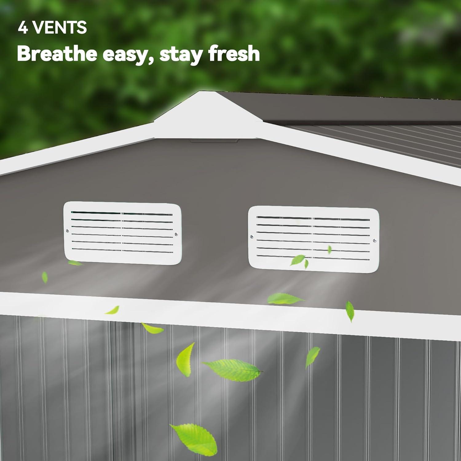 Outsunny Metal Storage Shed