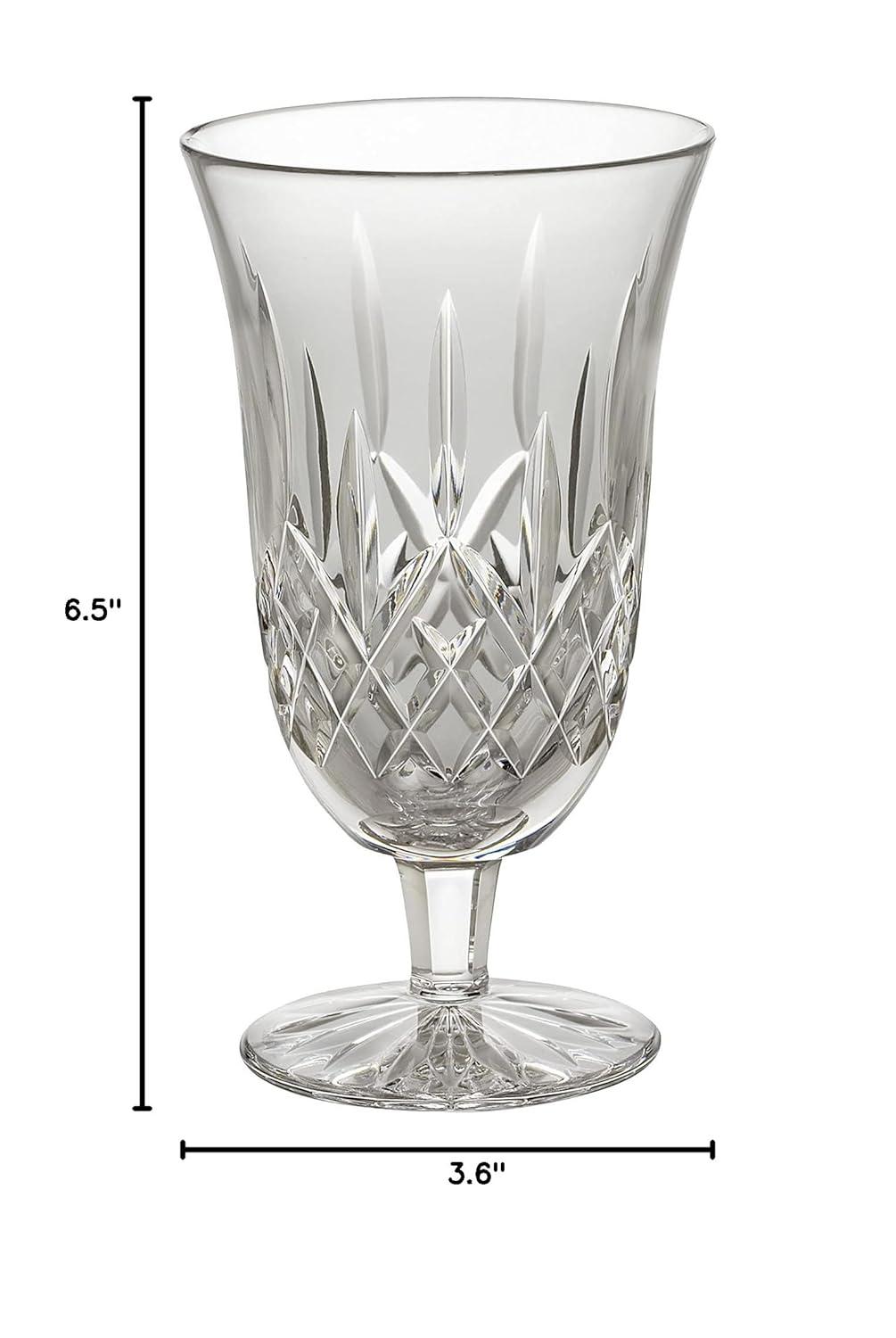 Lismore Traditional Clear Cut-Crystal Goblet Glass for Entertaining