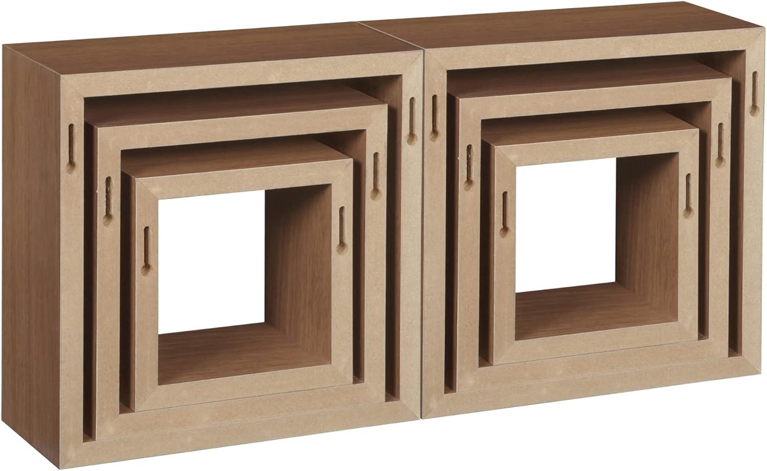 Niche Soho 3 Piece Wall Shelf Set- Urban Walnut