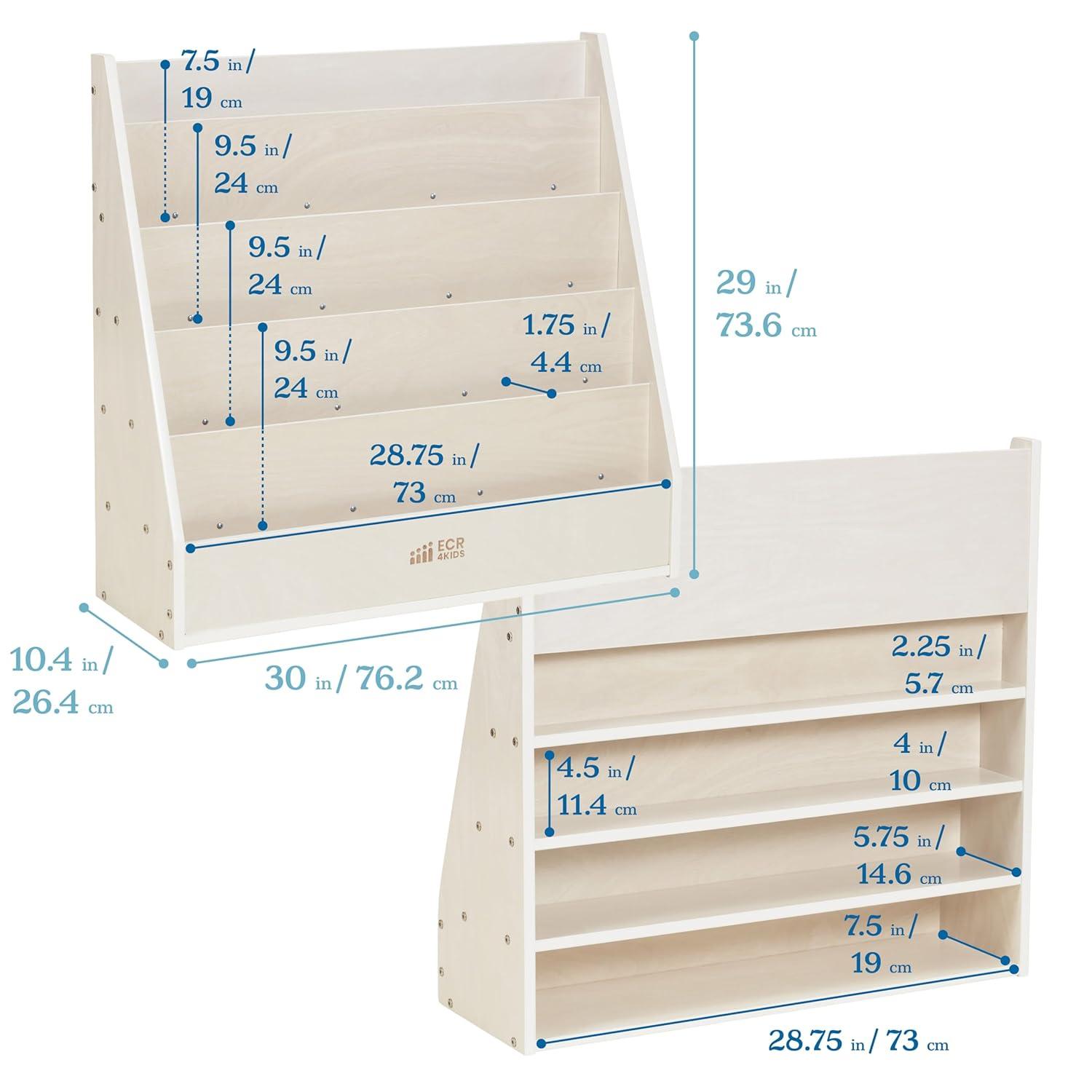 ECR4Kids ECR4Kids Streamline Single-Sided Book Display with Storage