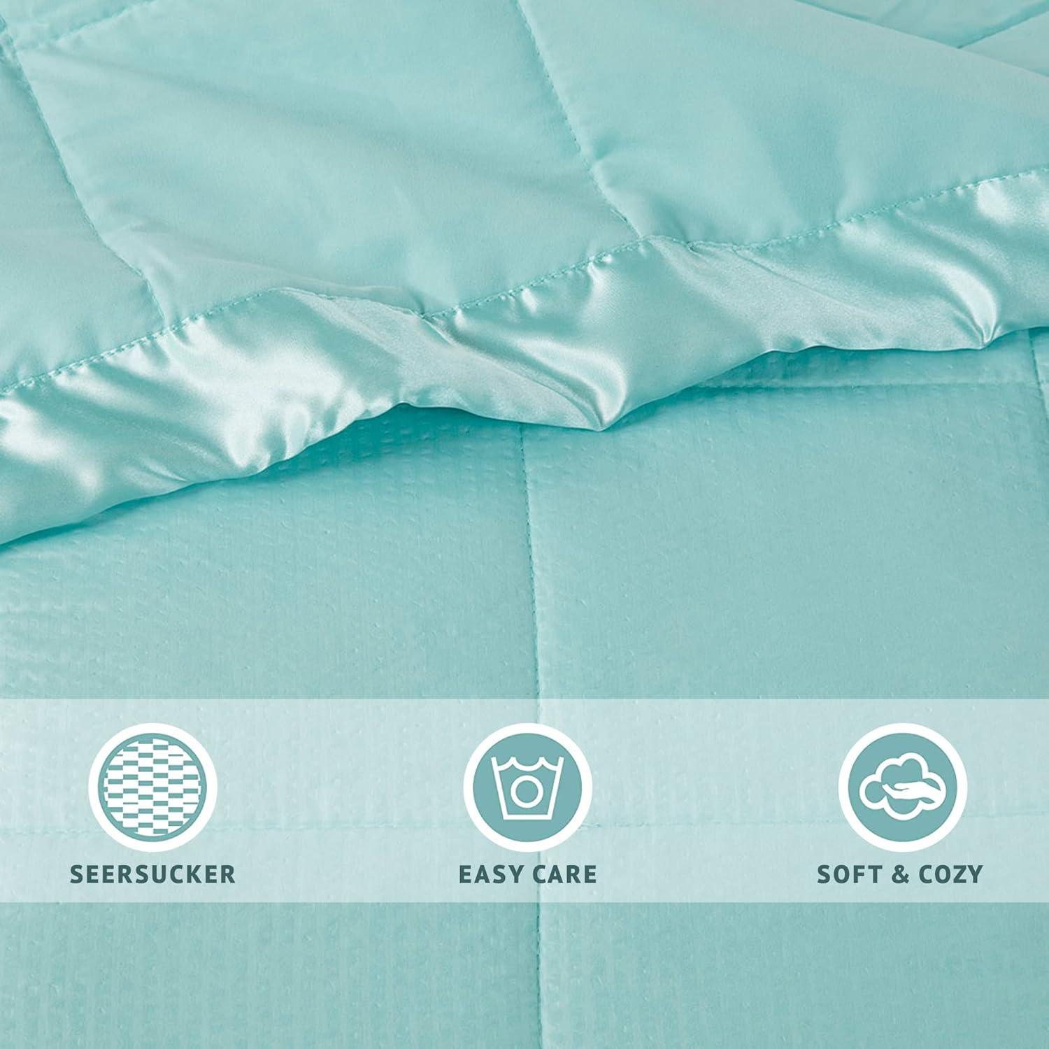 Madison Park Cambria Oversized Down Alternative Blanket with Satin Trim