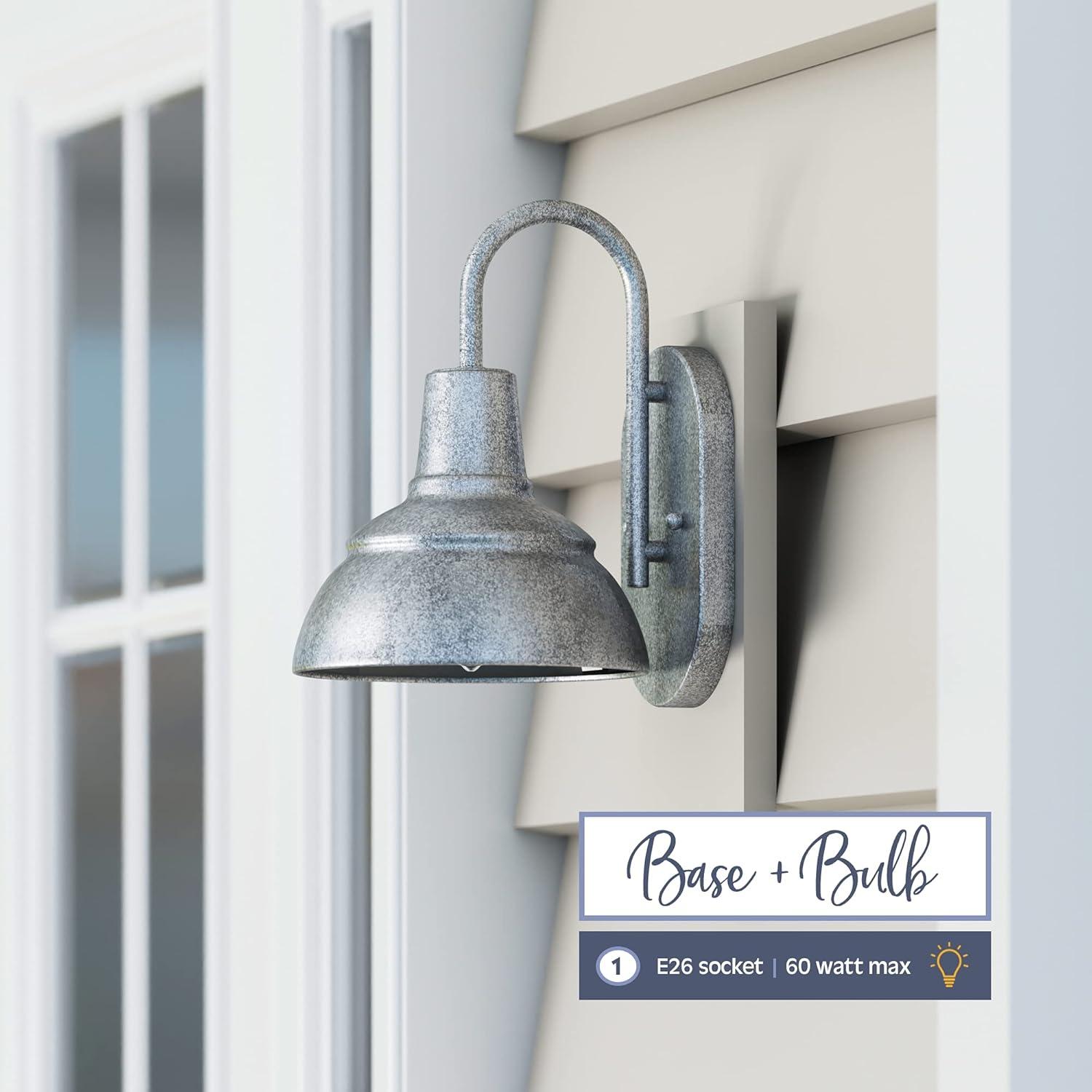 Prominence Home Brightondale Galvanized Farmhouse Outdoor LED Wall Light