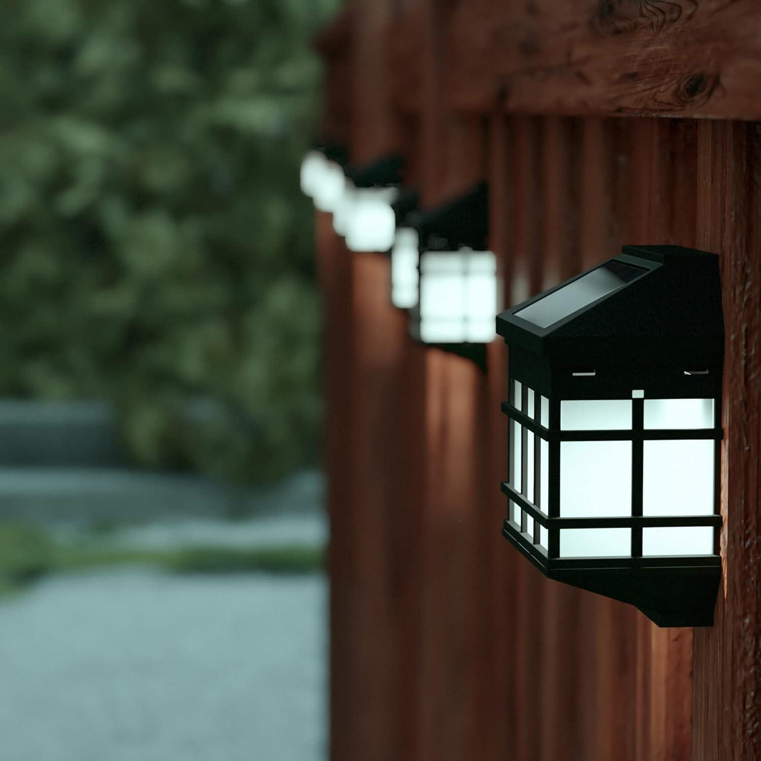 Rutland Decorative Wall Mount Solar Powered Lighting for Decks and Fencing