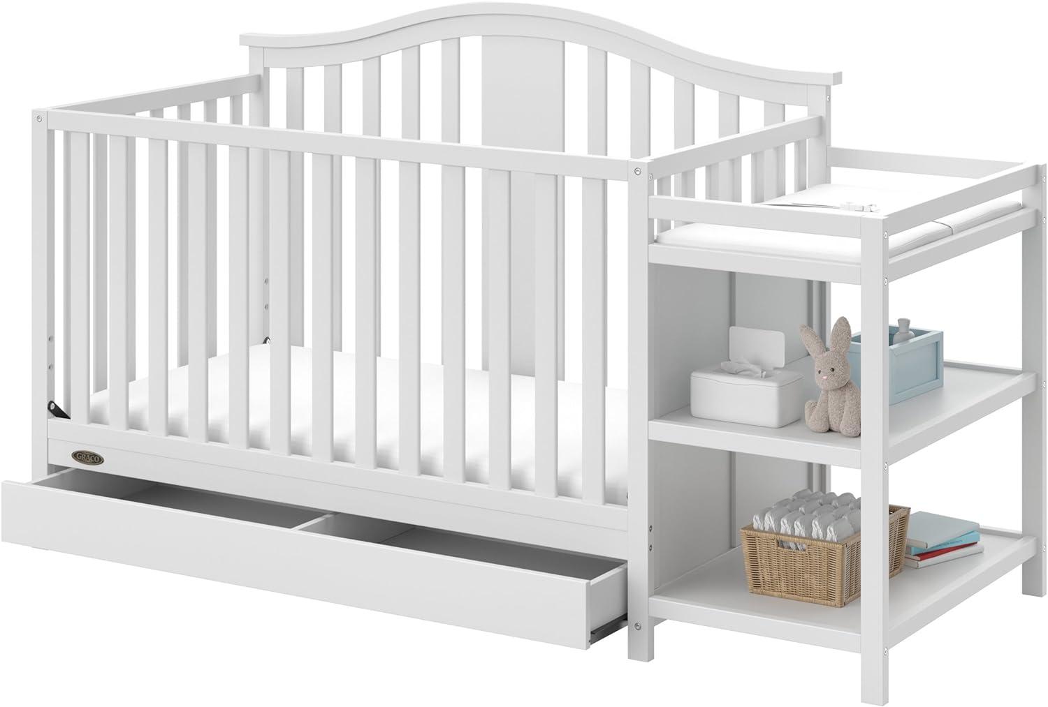 Graco Solano 5-in-1 Convertible Crib and Changer with Drawer