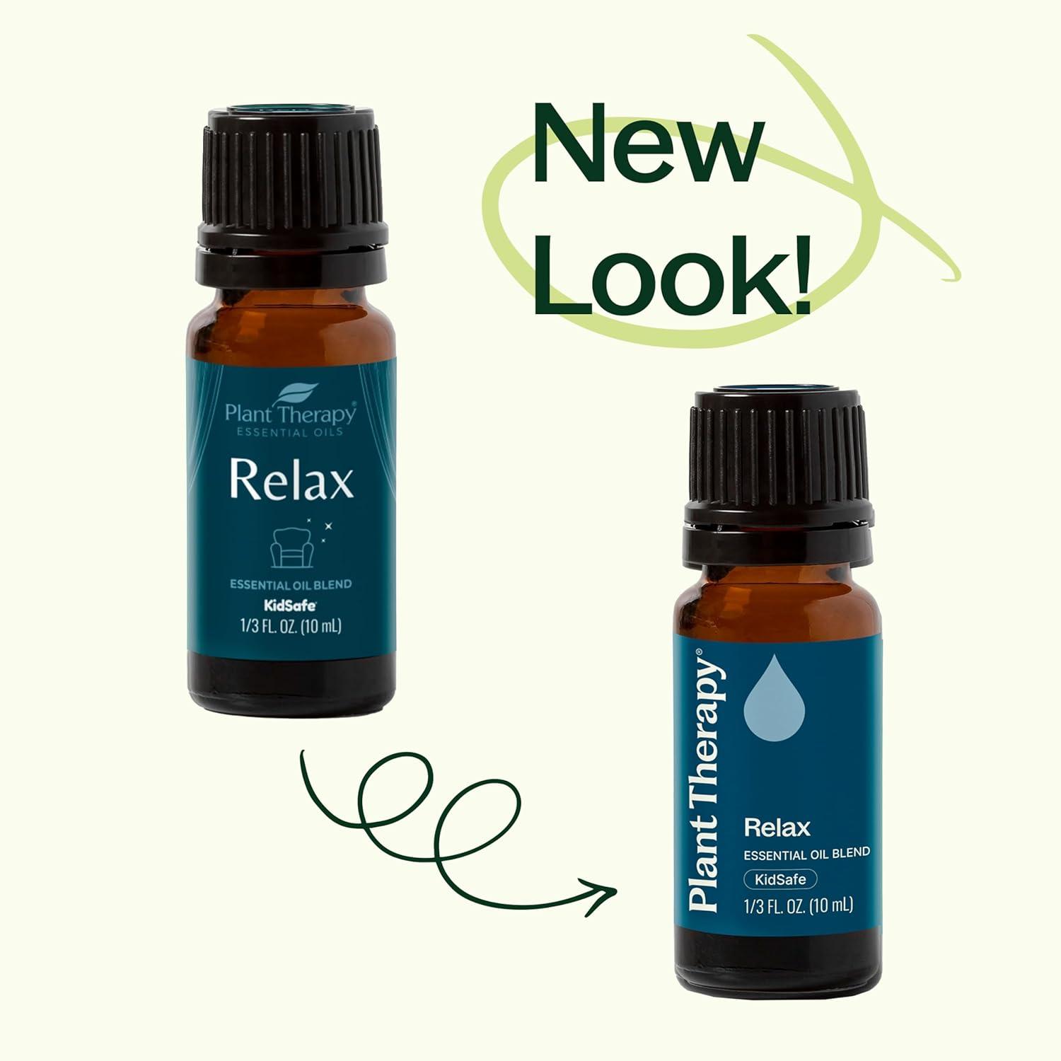 Plant Therapy Relax Essential Oil Blend for Sleep & Stress 100% Pure, Undiluted, Natural Aromatherapy, Therapeutic Grade 10 mL (1/3 oz)