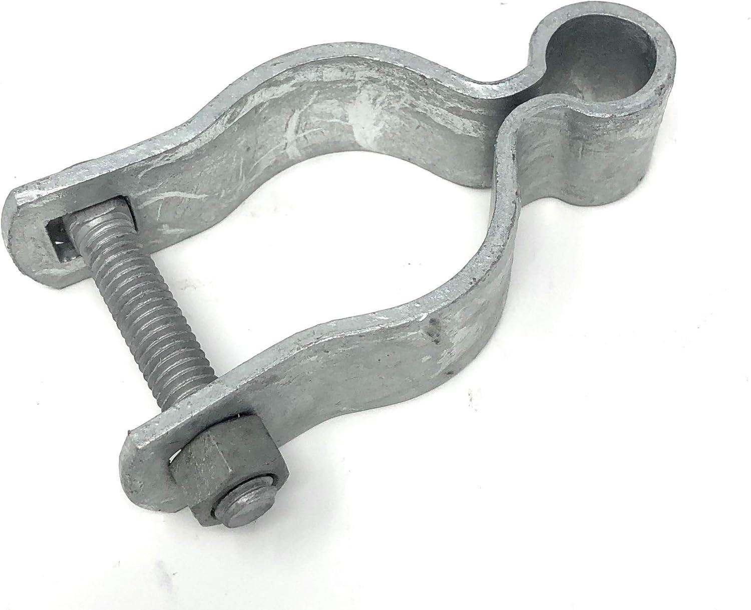 Pressed Steel Chain Link Fence Frame Hinge w/Bolt - (2 Sets Pack) (1-5/8")