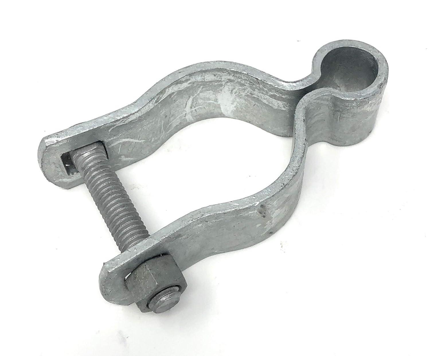 Pressed Steel Chain Link Fence Frame Hinge w/Bolt - (2 Sets Pack) (1-5/8")