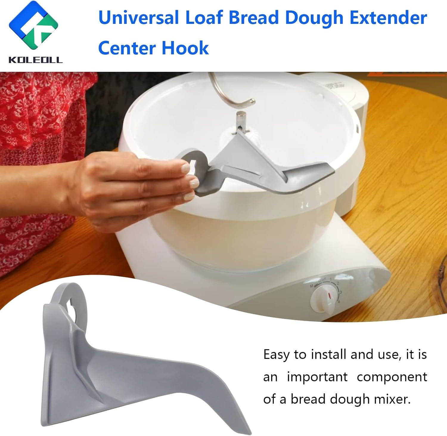 Loaf Bread Dough Extender Center Hook for Bosch Perfect Mixing & Kneading!