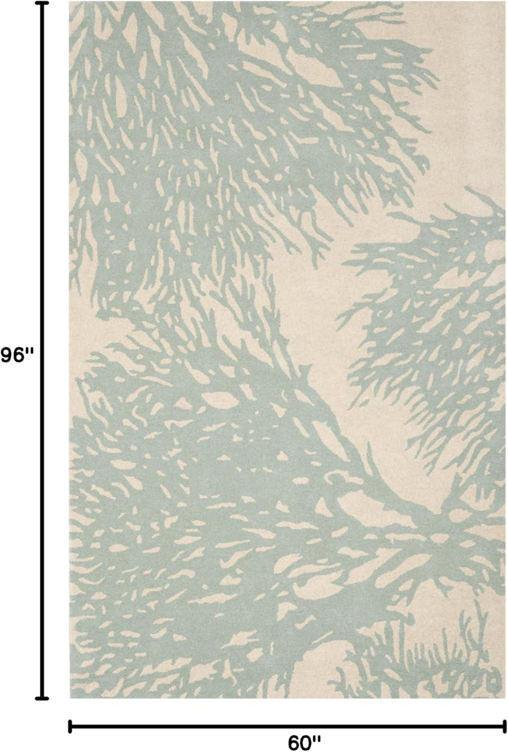 Wimborne Hand Tufted Wool Floral Rug