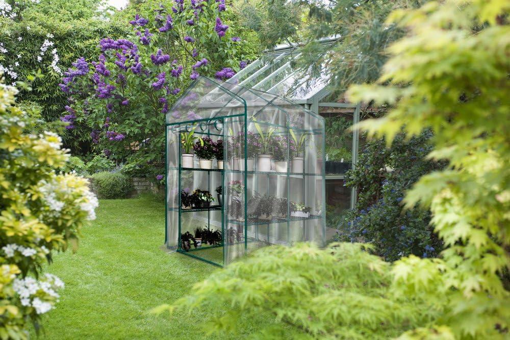 Walk-In Greenhouse ? Portable Green House with 8 Sturdy Shelves for Indoor or Outdoor Use ? Gardening in Any Season by Home-Complete