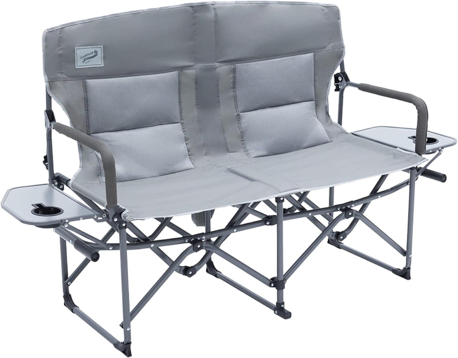 Camphor Designs Oversized Double Portable Folding Director’s Loveseat