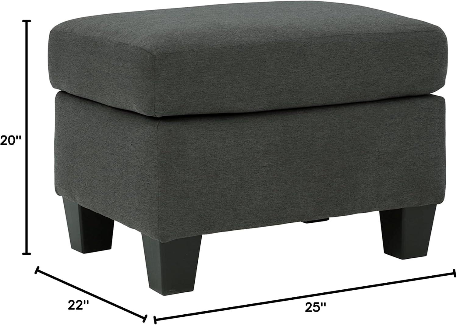 Bayonne Ottoman Charcoal - Signature Design by Ashley