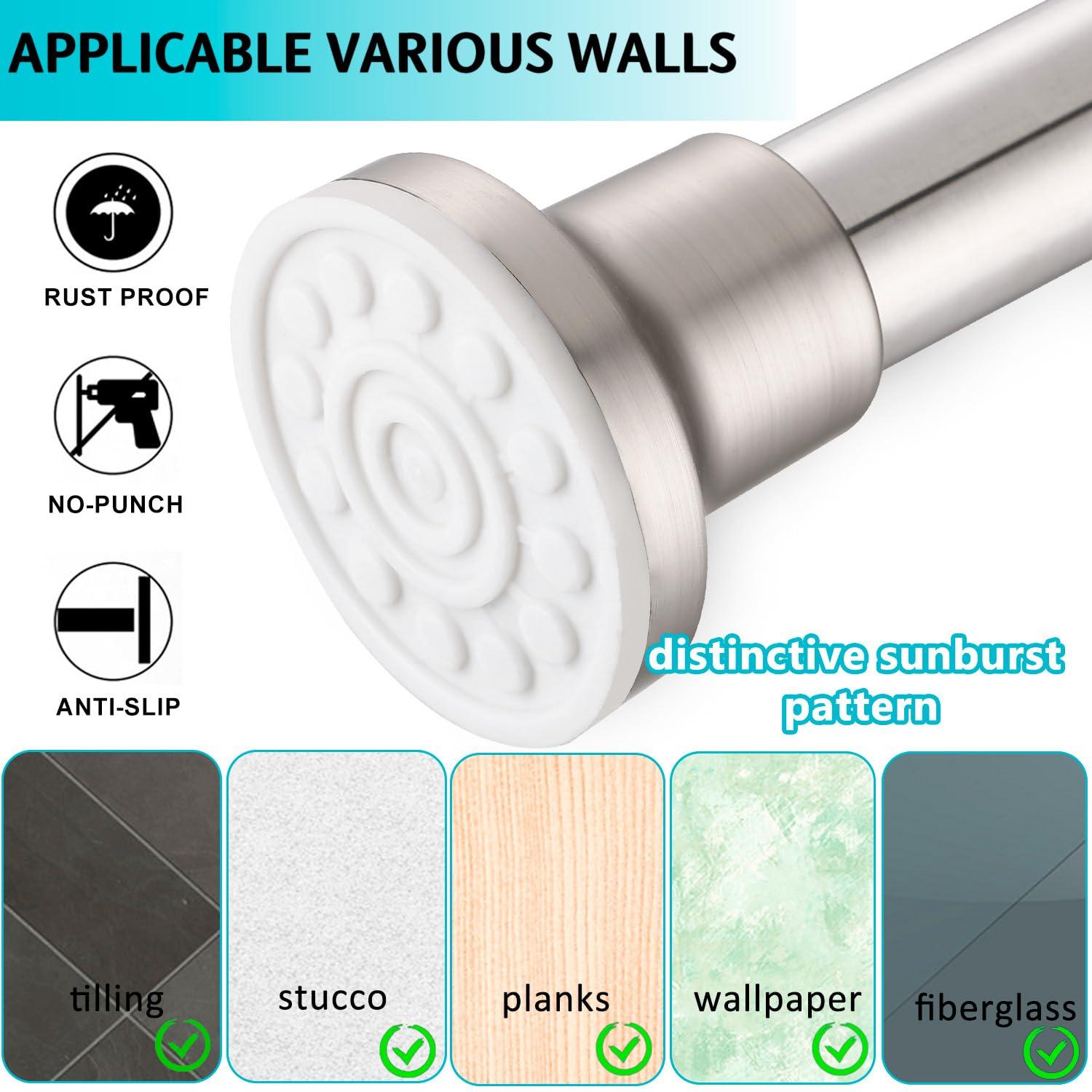 Tromay Heavy Duty Tension Shower Rod