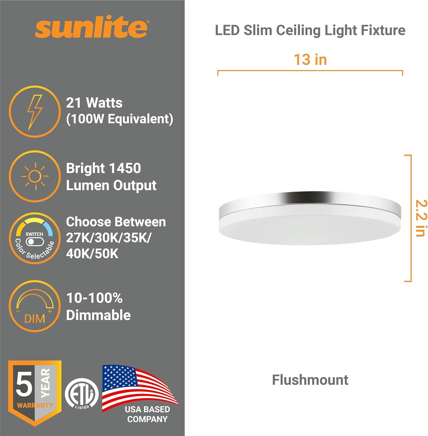 Sunlite 87768 - LFX/SCF/13'/21W/SCT Indoor Ceiling LED Fixture