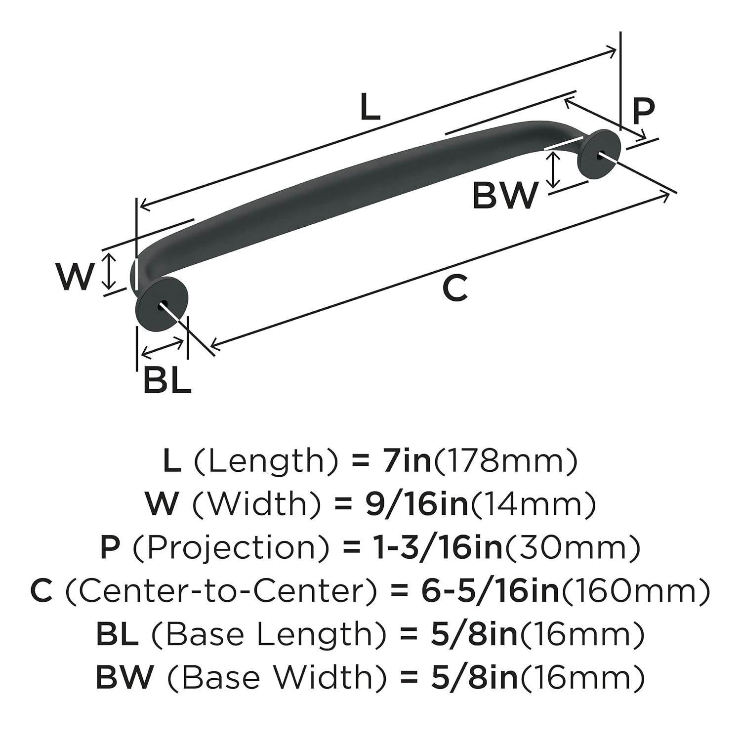 Renown 6 5/16" Center To Center Arch Pull