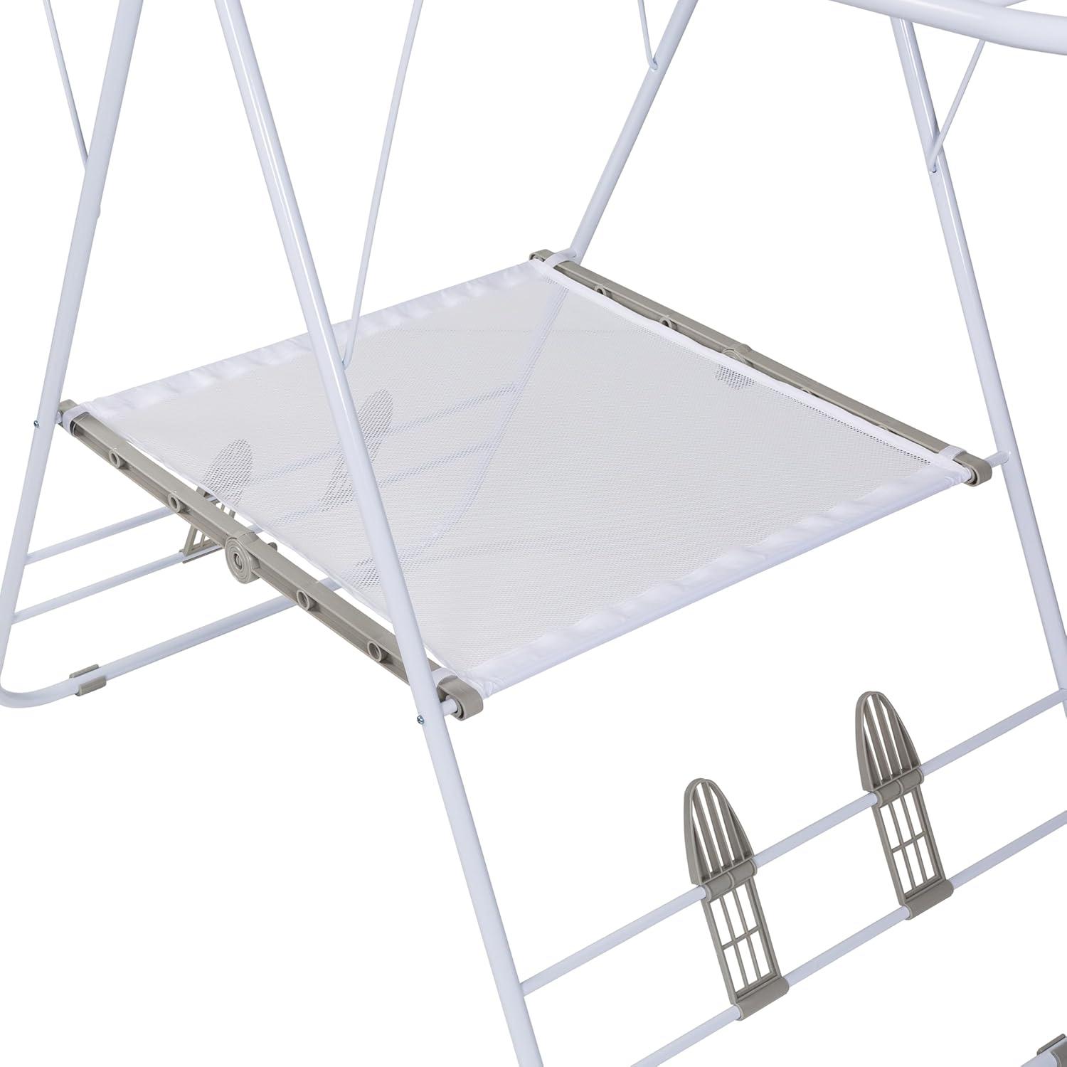 White Metal Heavy Duty Gullwing Drying Rack