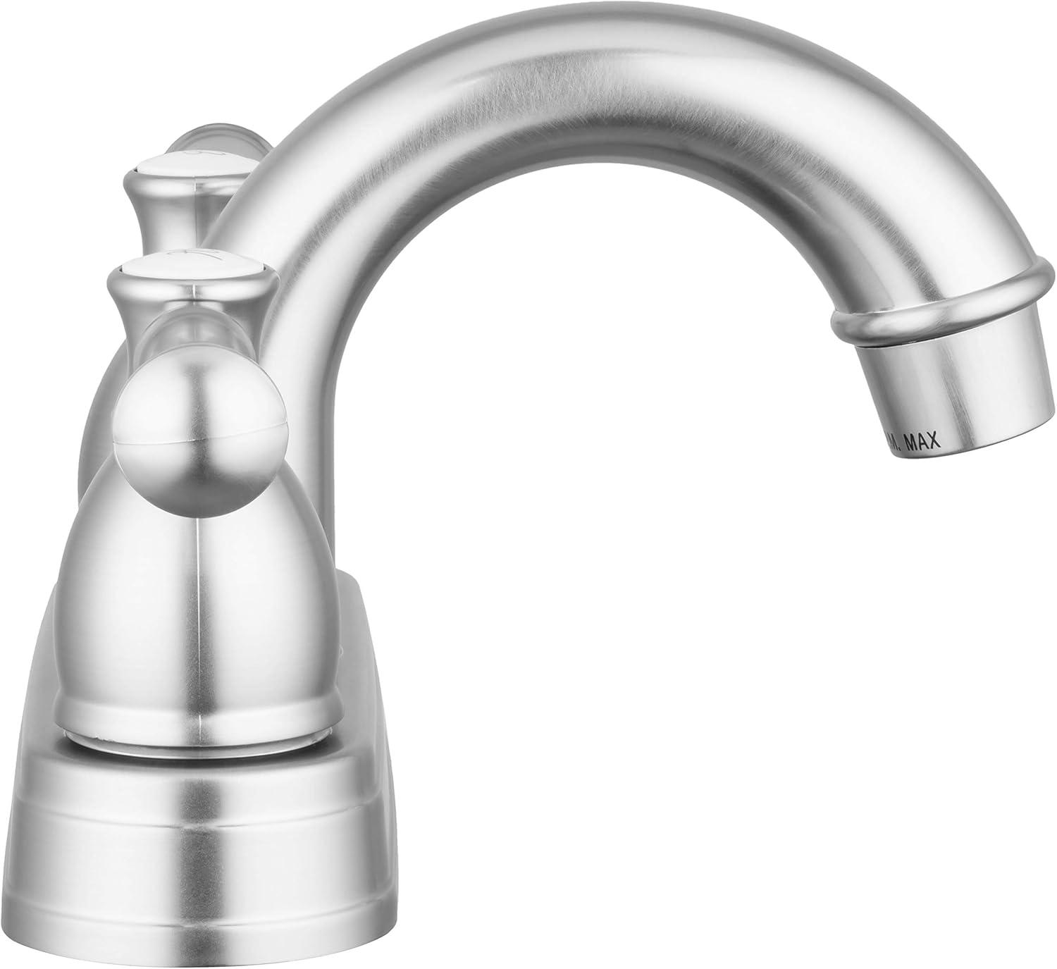 Dura Faucet Designer Arc Spout RV Lavatory Faucet - Brushed Satin Nickel