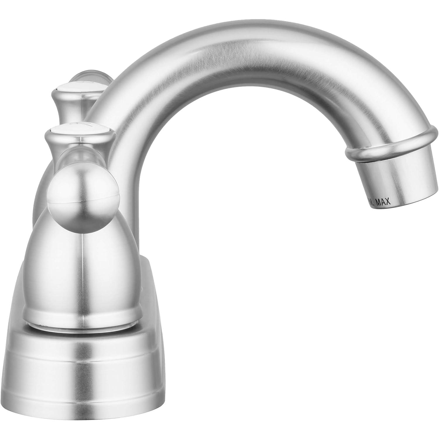 Dura Faucet Designer Arc Spout RV Lavatory Faucet - Brushed Satin Nickel