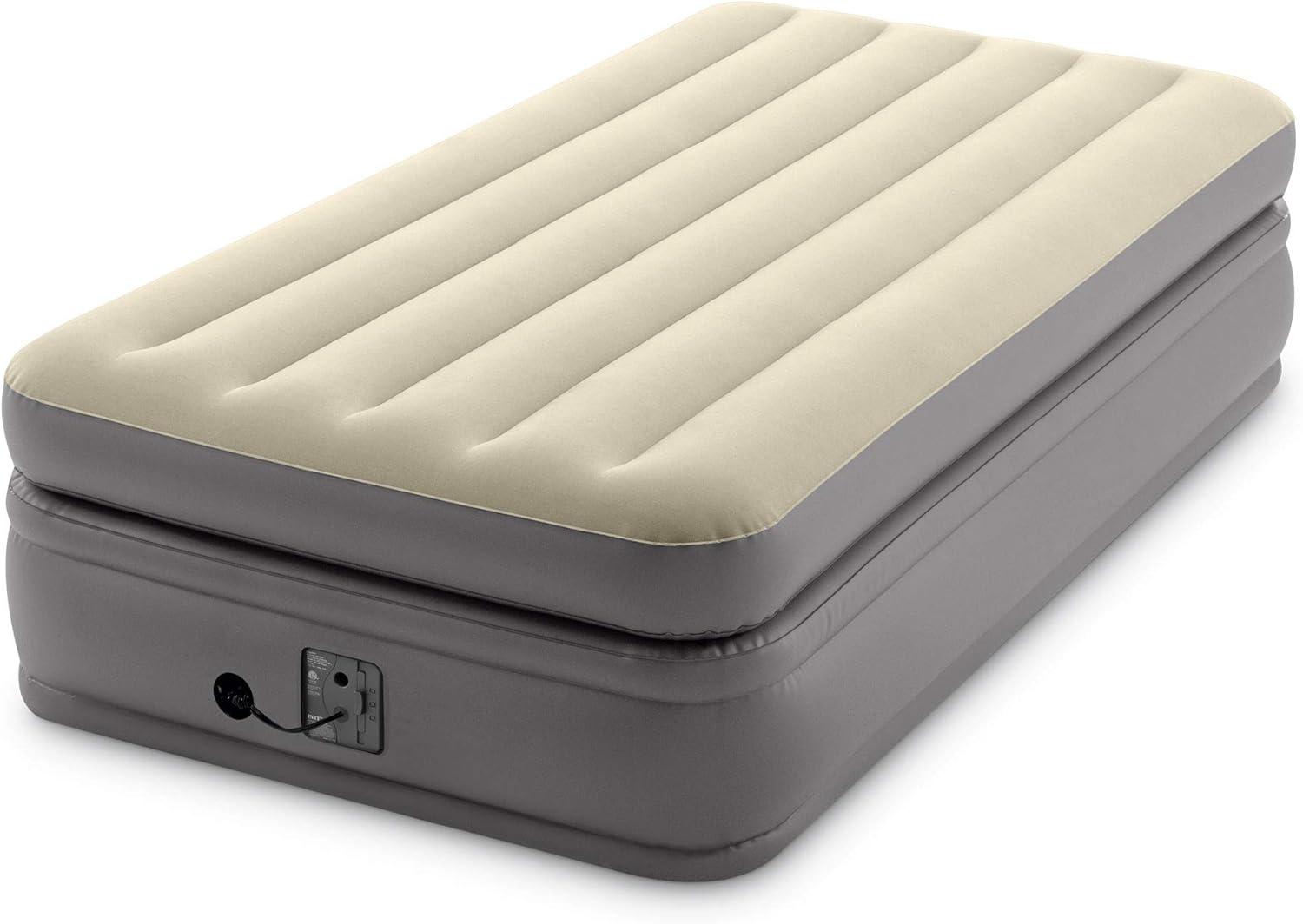 Intex Intex Dura Beam Plus Fiber-Tech Elevated Air Mattress with Built-In Pump