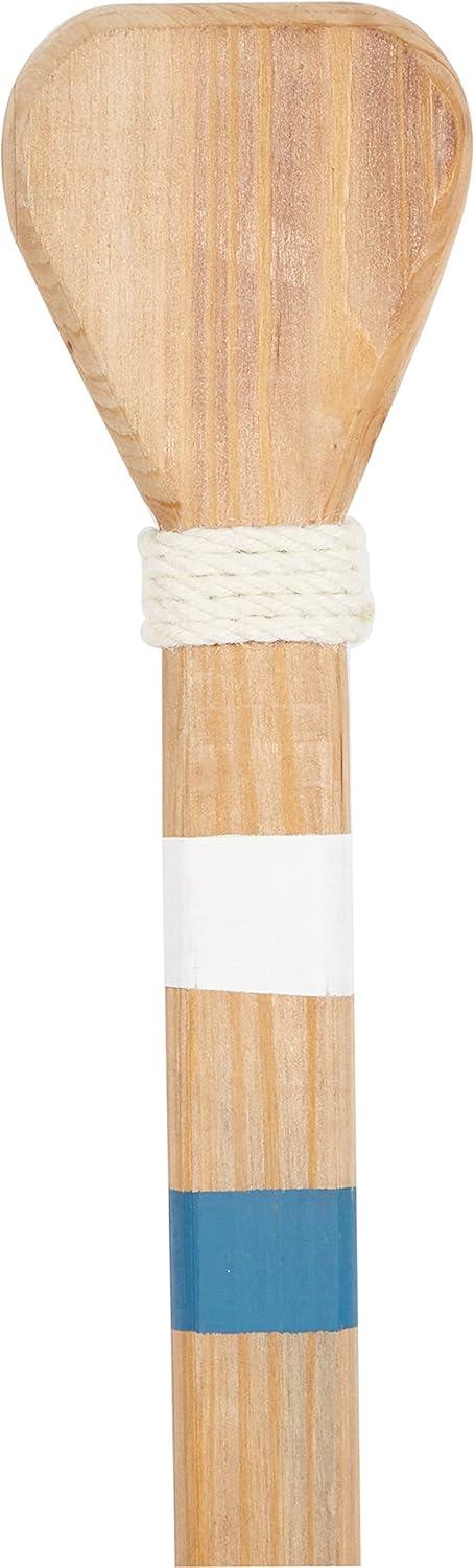 DecMode Multi Colored Wood Novelty Canoe Oar Paddle Wall Decor with Arrow and Stripe Patterns (2 Count)