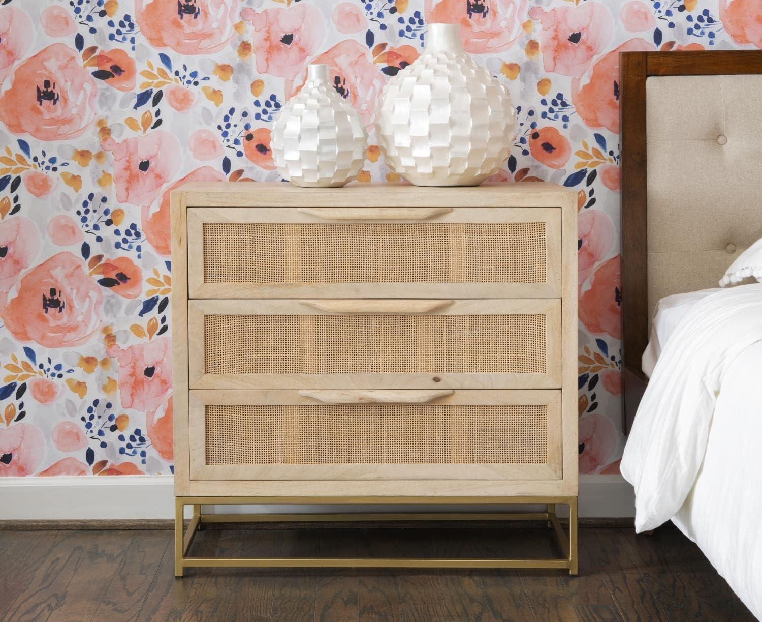 Leanne 3 Drawer 30" W Solid Wood Dresser