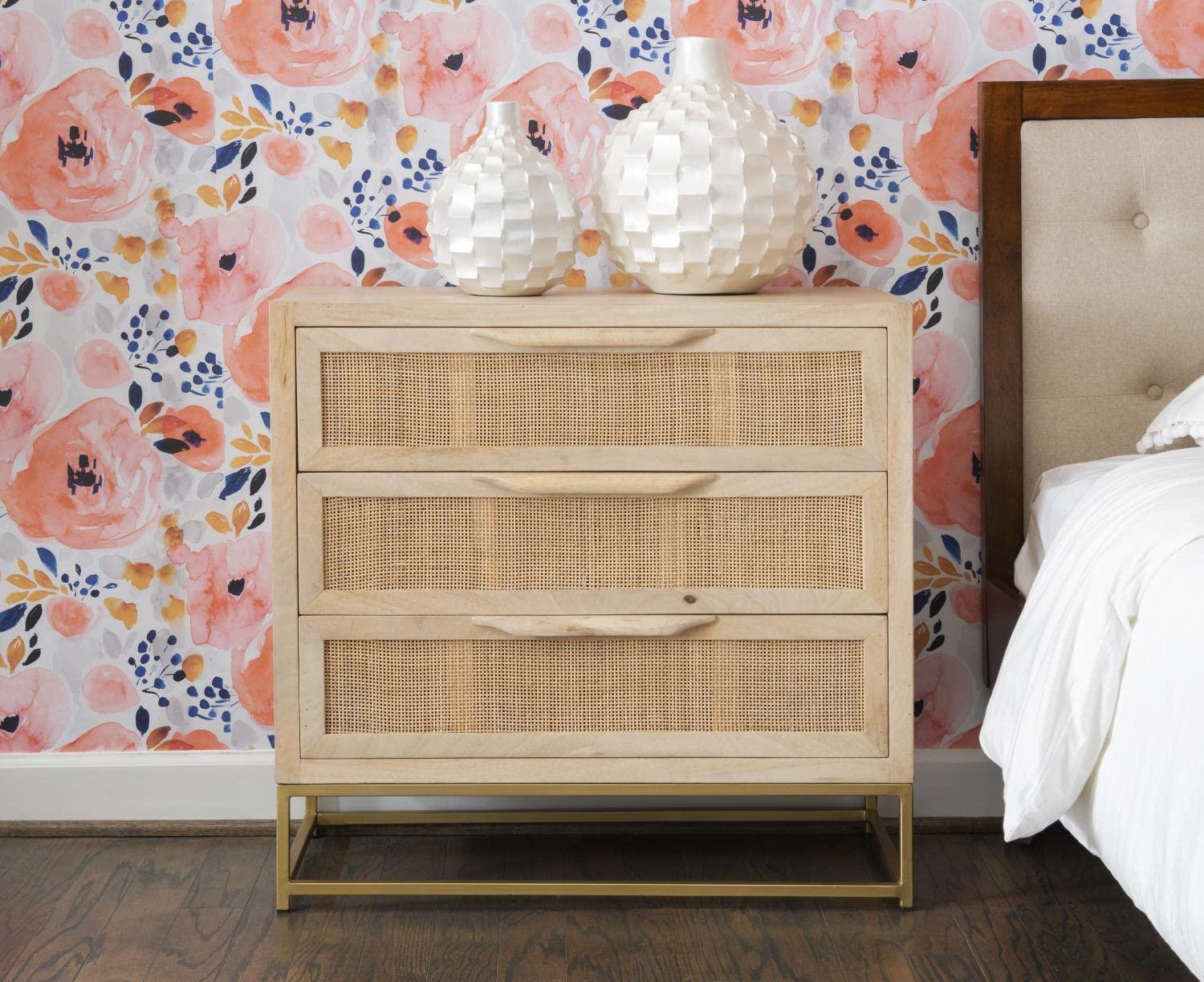 Leanne 3 Drawer 30" W Solid Wood Dresser