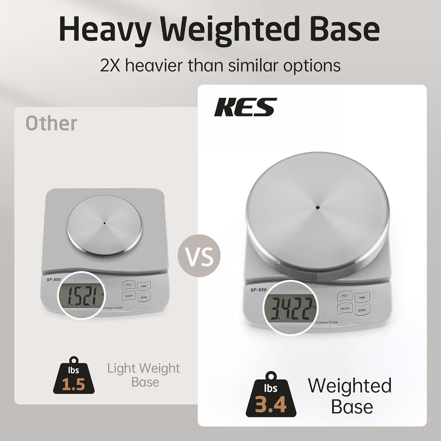 KES Freestanding Toilet Paper Holder with Weighted Base 26" H SUS304 Stainless Steel
