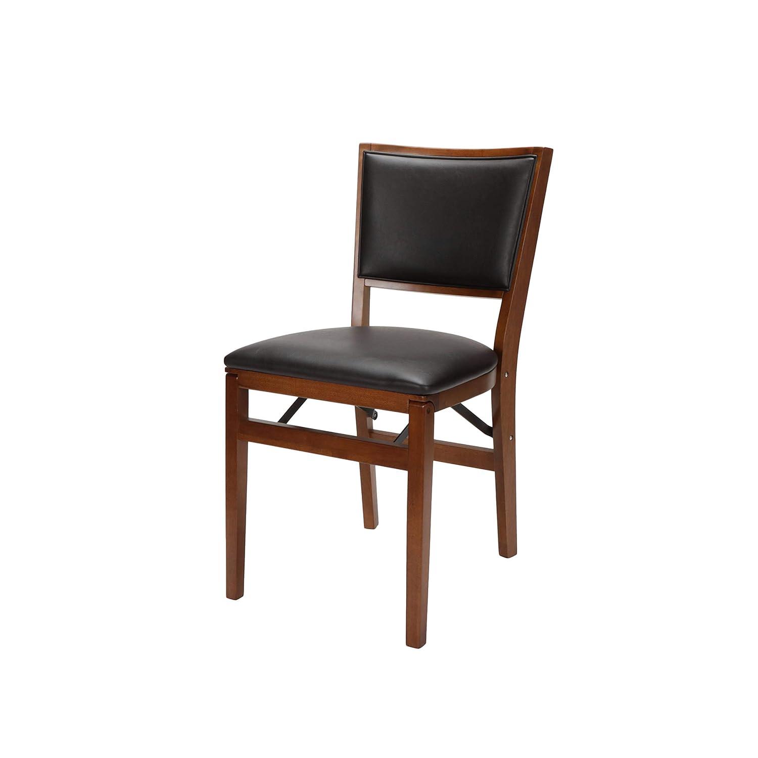Stakmore Company, Inc. Vinyl Padded Stackable Folding Chair Folding Chair Set (Set of 2)