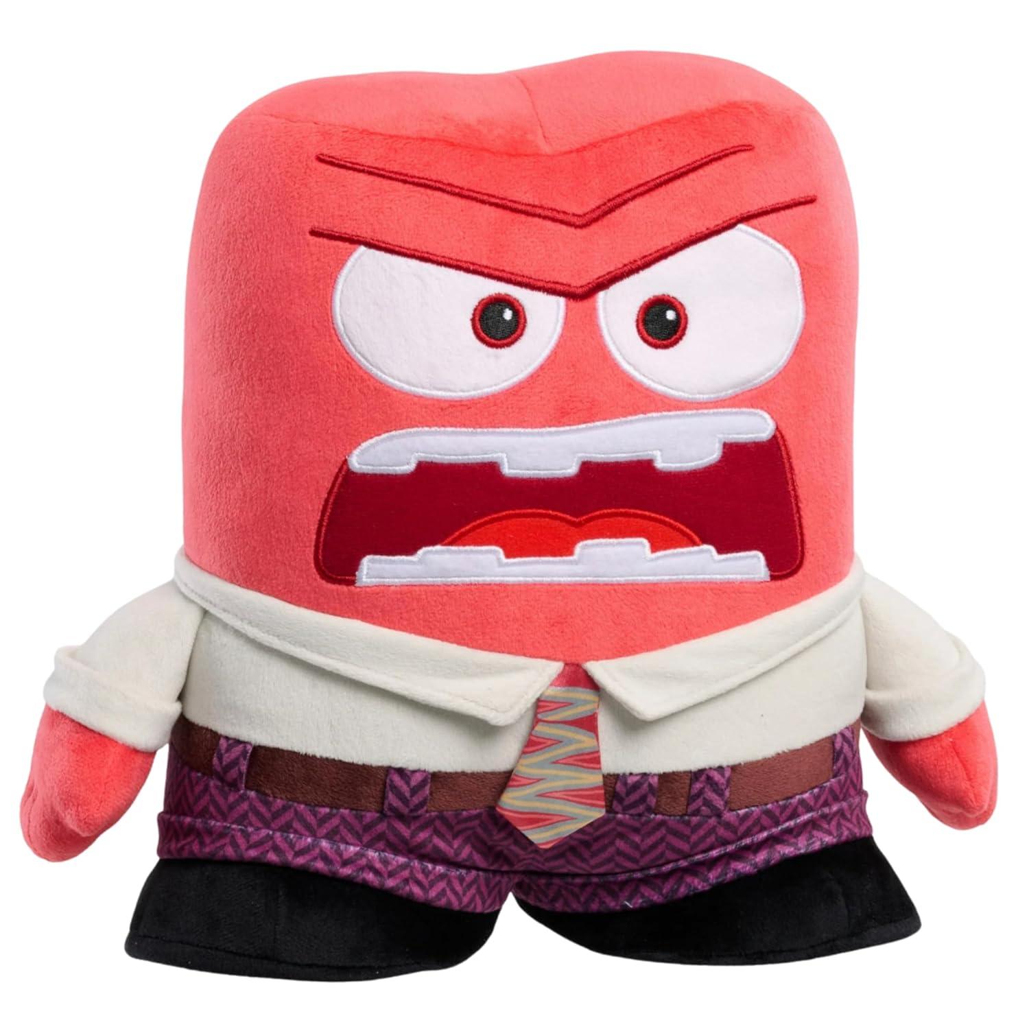 Hooray Toys and Pixar Inside Out 2 Large Plush Anger, Polyester, Kids Toy