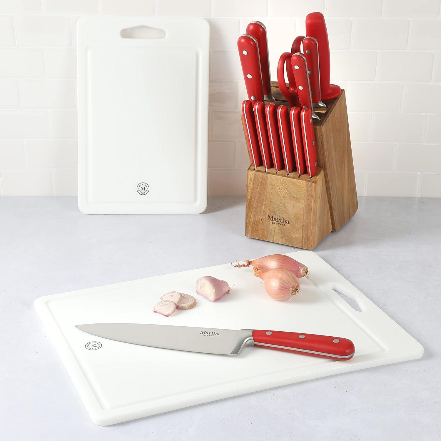 White Rectangular Plastic Cutting Board Set, 2-Piece