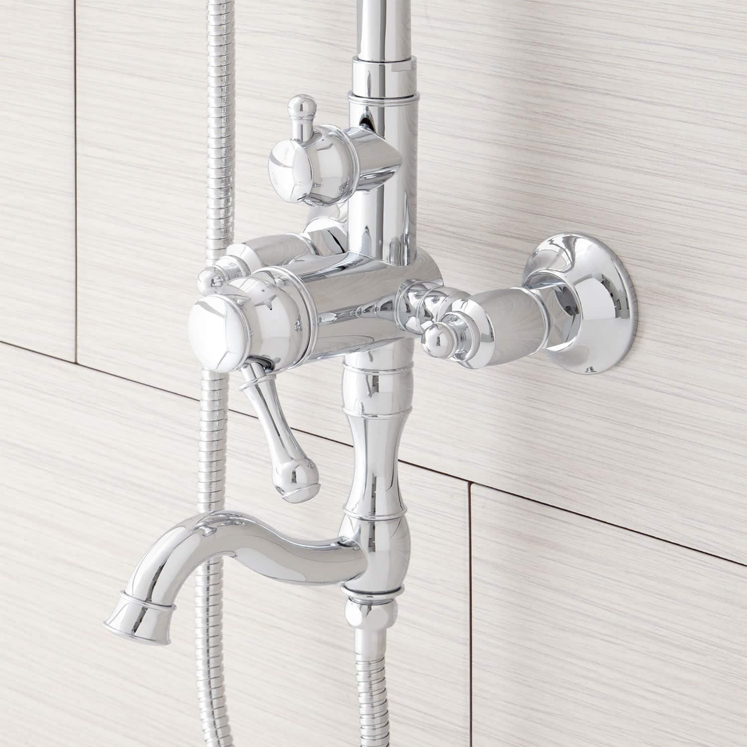 Dolwick Exposed Pipe Shower and Tub Faucet