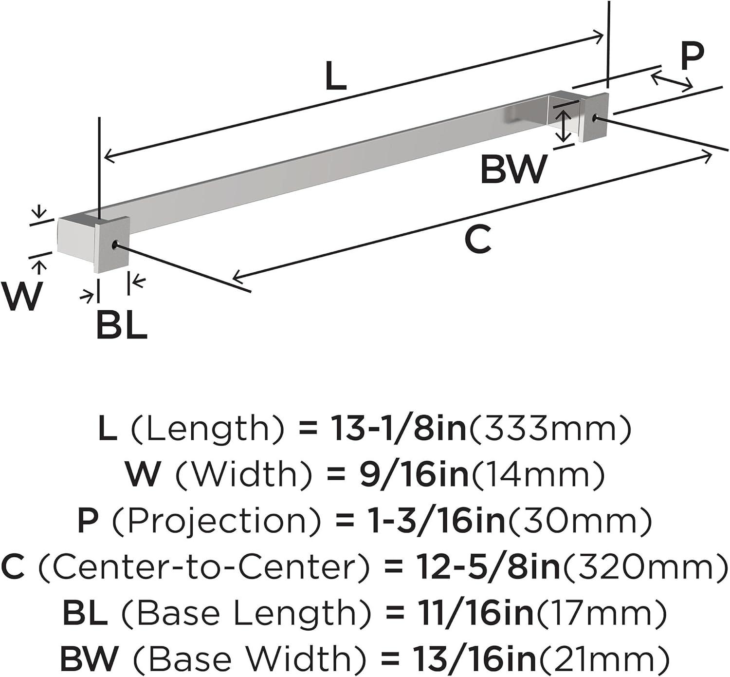 Appoint 12-5/8 in (320 mm) Center-to-Center Cabinet Pull